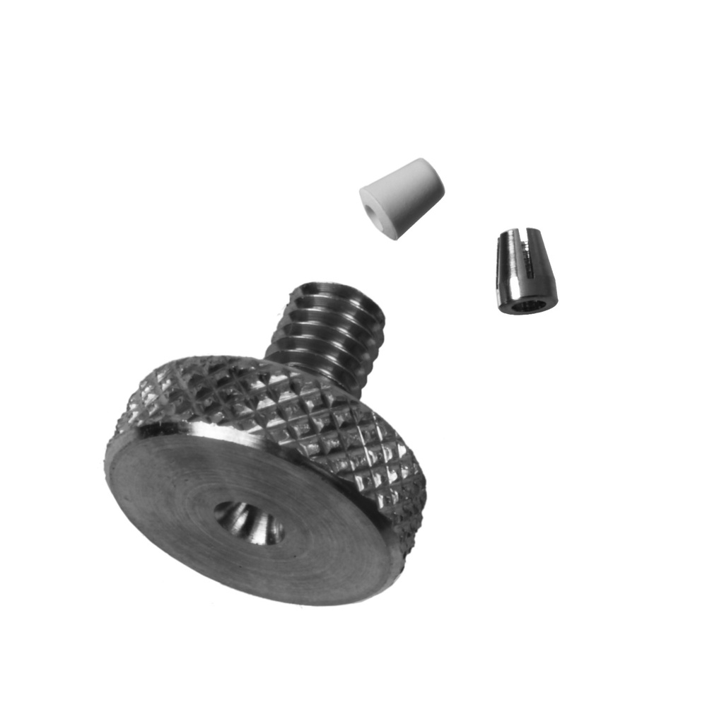 DYNASEAL-Verbindungssystem für 1/16", 4 kurze Verschraubungen SSt, 4 Zangenklemmringe und 8 Dicht­ ringe Polymer