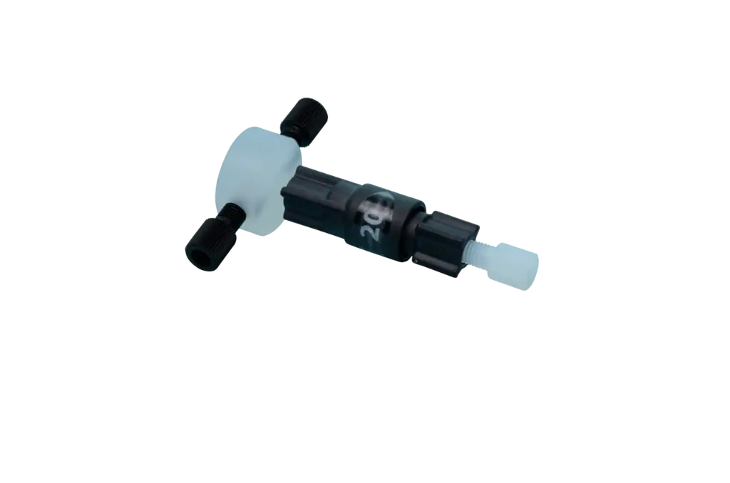 Back-pressure regulator / pressure relief valve, biocompatible 0,3 bar (5 psi)