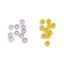 10 ferrules for 1/8" ETFE (1/4-28 Super Flangeless) with lock ring (stainless steel)