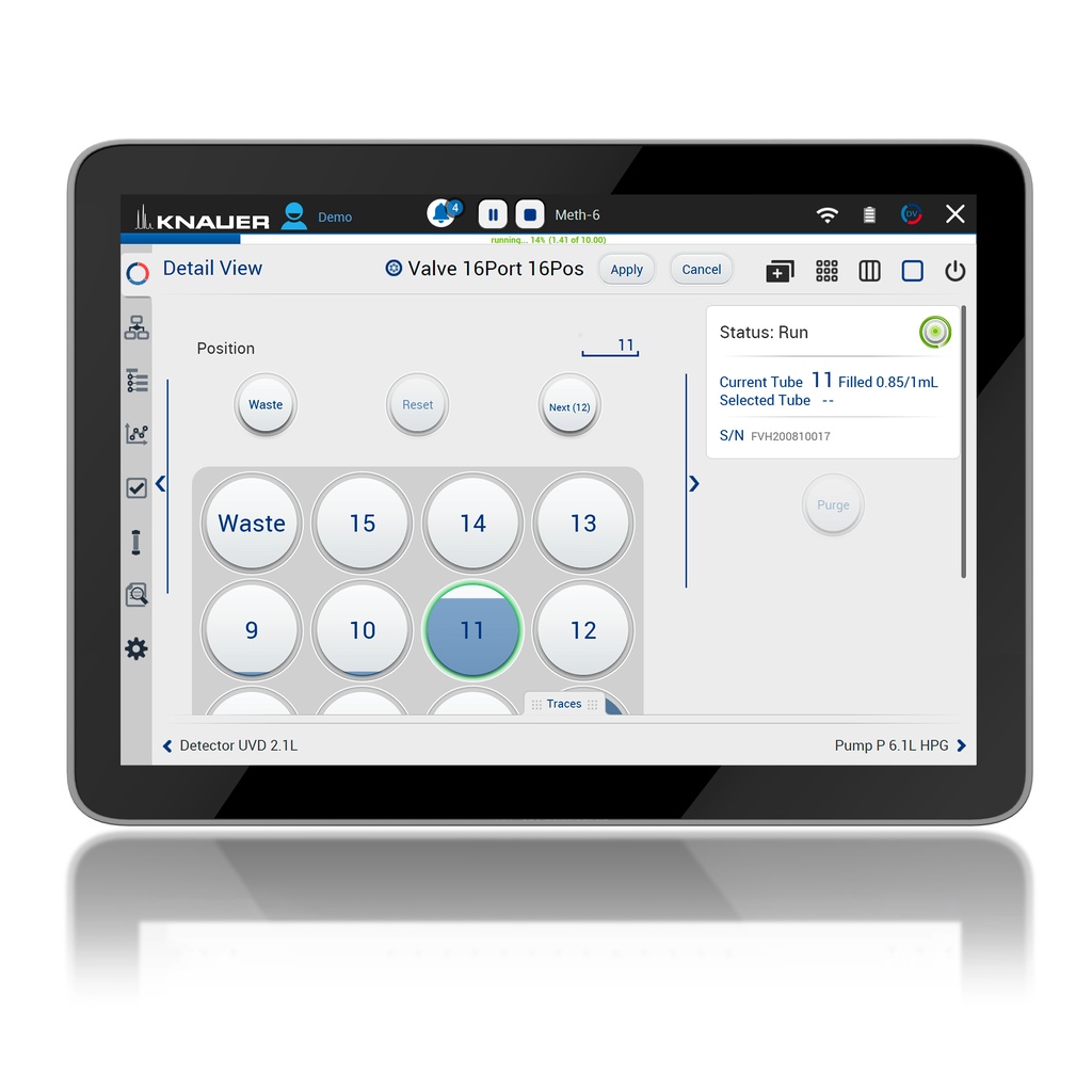 Mobile Control license FRC with tablet EU with fraction collection with data acquisition Windows Pro and tablet mount