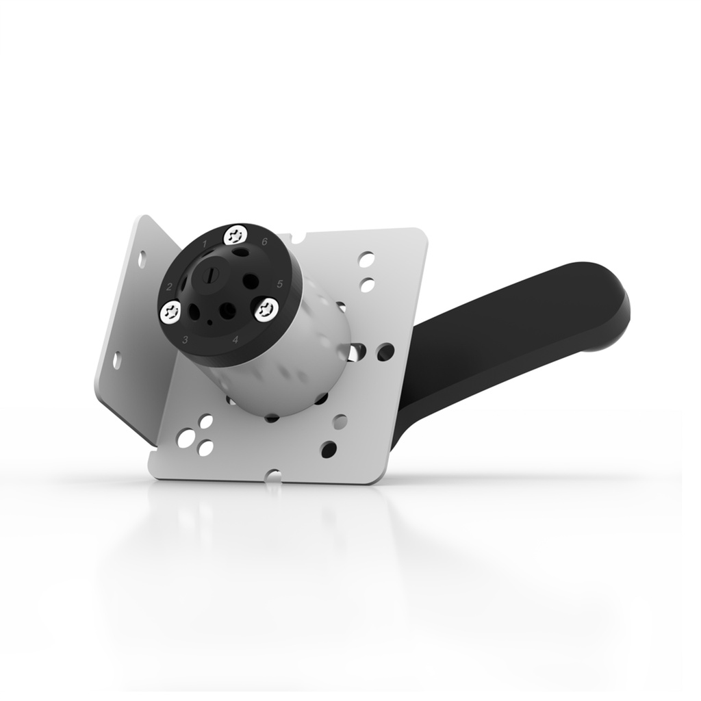 AZURA® V 4.1 Valve, Manual 6Port 2Pos, 1200 bar, 1/16" 10-32 UNF, 0.3 mm bore size, SSt-DLC-Vespel