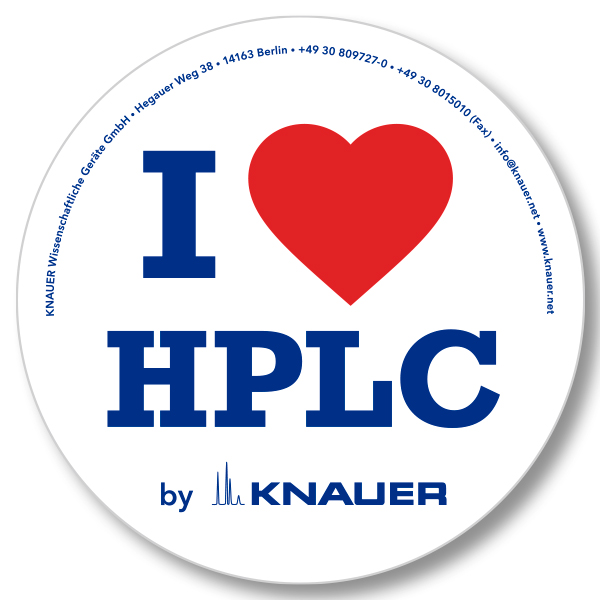 Mousepad "I love HPLC" Ø 22 cm