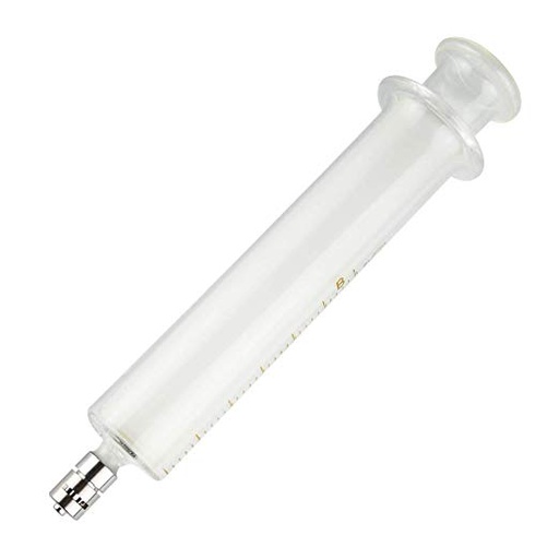 [A0573] Luer-Lock glass syringe, 10 ml, for 1/8" injection port