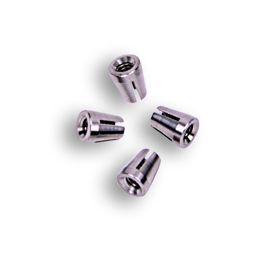 [A1239] 4 Split-grooved clamping rings for capillaries with 1/8" OD