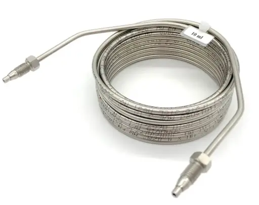 [A142611] Probenschleife 10ml 1/8", UNF 1/4-28, Edelstahl, ID 1,76