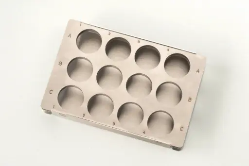 [A500502] Vial plate for preparative applications, 12×10 ml vials, for AS 3950/6.1L