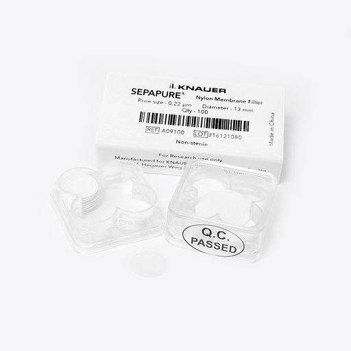 [A09100] Sepapure® Membrane Disc Filter Nylon, 0.22 µm, 13 mm, 100 Pcs