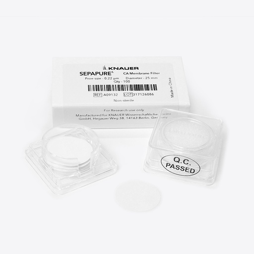 [A09132] Sepapure® Membrane Disc Filter CA, 0.22 µm, 25 mm