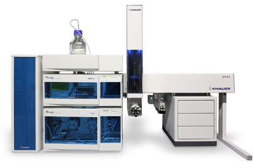 [962 710 500 500 007] KNAUER AZURA HPLC 862 bar system with binary pump, liquid handler incl. Robotic Cooler and DAD