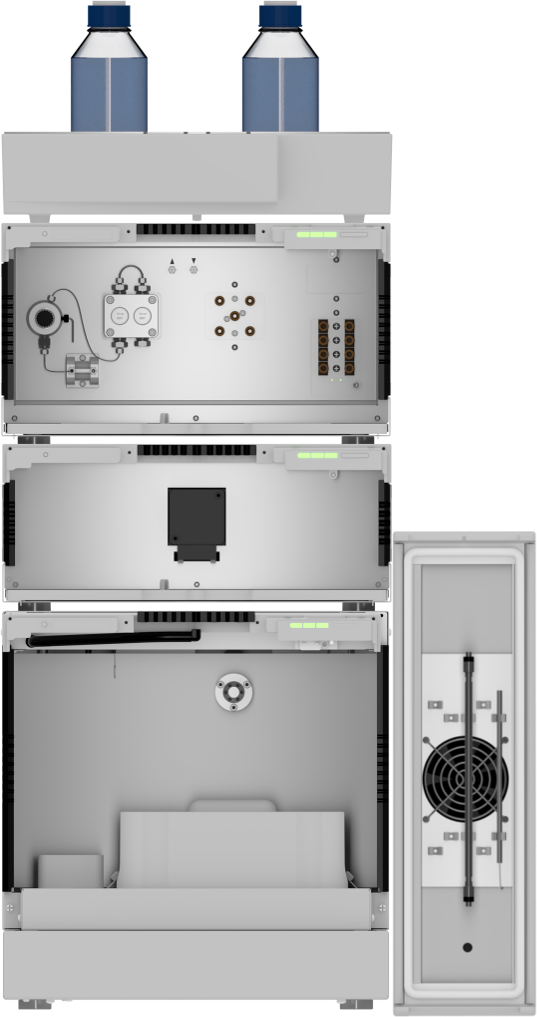 KNAUER AZURA HPLC 862 bar system with quaternary pump and UVD