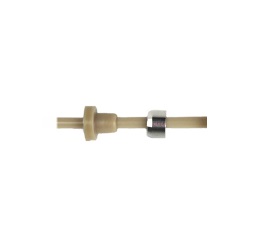 10 ferrules for 1/16", PEEK, 1/4-28 Flat-Bottom, with lock ring SSt, max. 172 bar