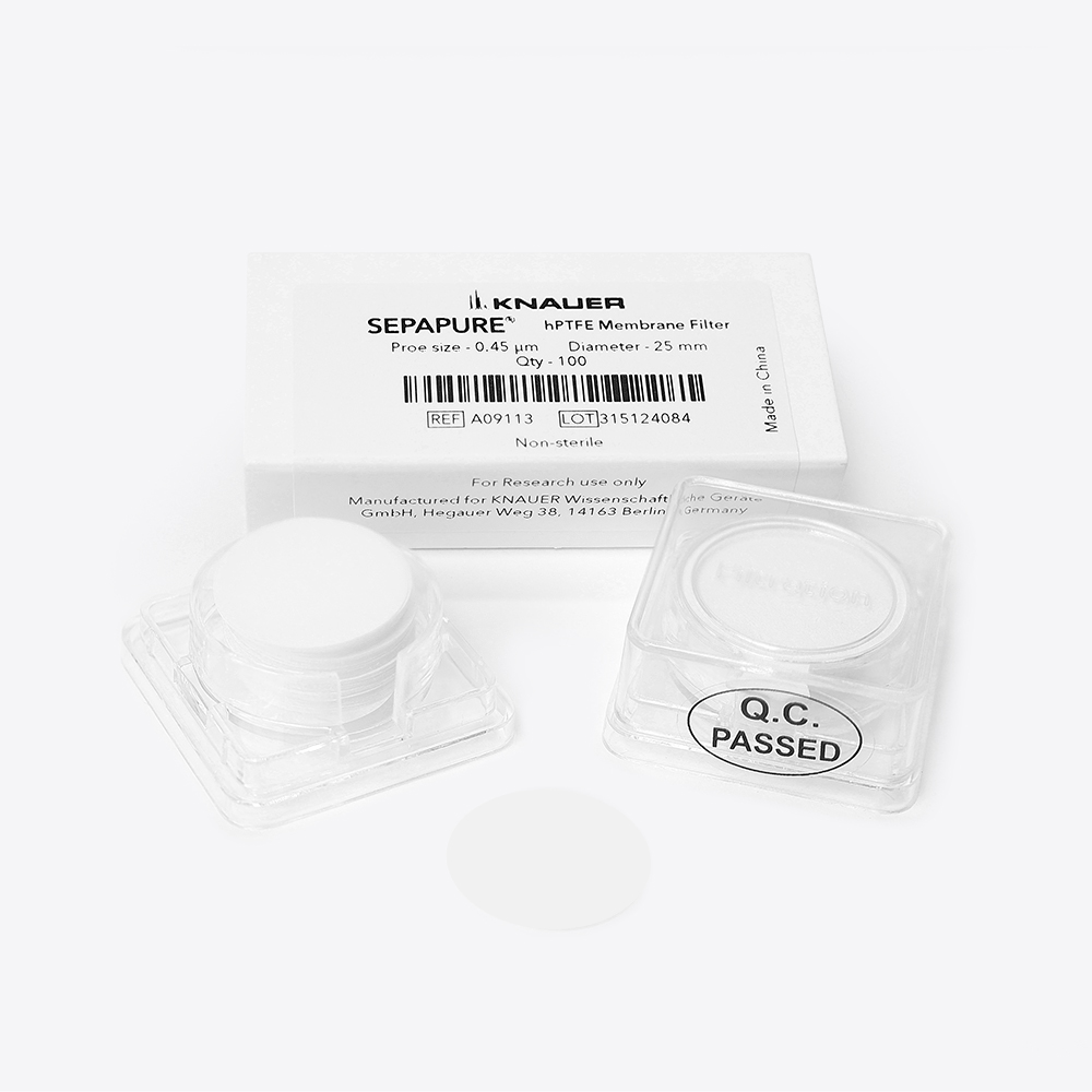 Sepapure® Membrane Disc Filter hPTFE, 0.45 µm, 25 mm, 100 Pcs