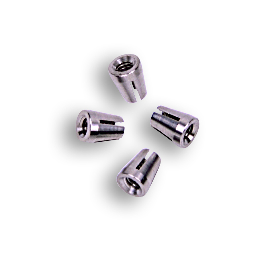 4 Split-grooved clamping rings for capillaries with 1/16" OD