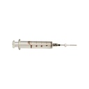 Luer-Lock glass syringe, 20 ml, for 1/8" injection port