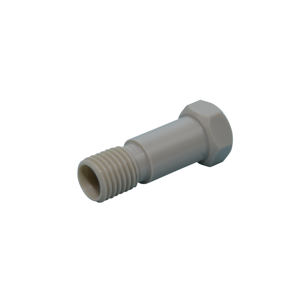 4 Dynaseal-Verschraubungen für 1/8'', lang mit Sechskant (M8x1), PEEK