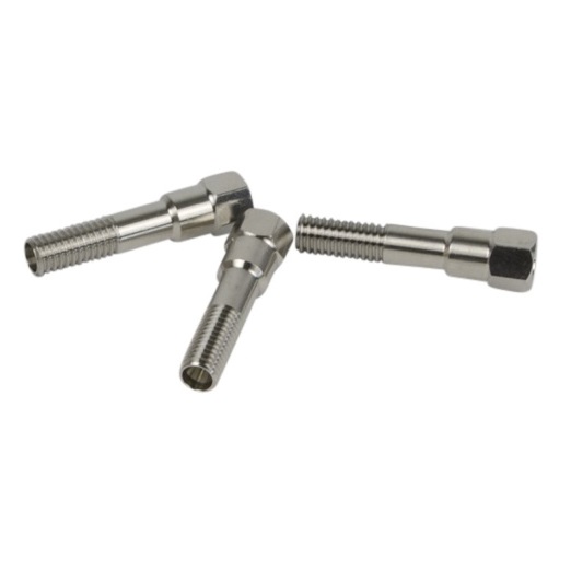 DYNASEAL-Verbindungsystem für 1/16", 4 lange Verschraubun­ gen SSt, hexagonaler Kopf 1/4", ohne Dicht- und Klemmringe