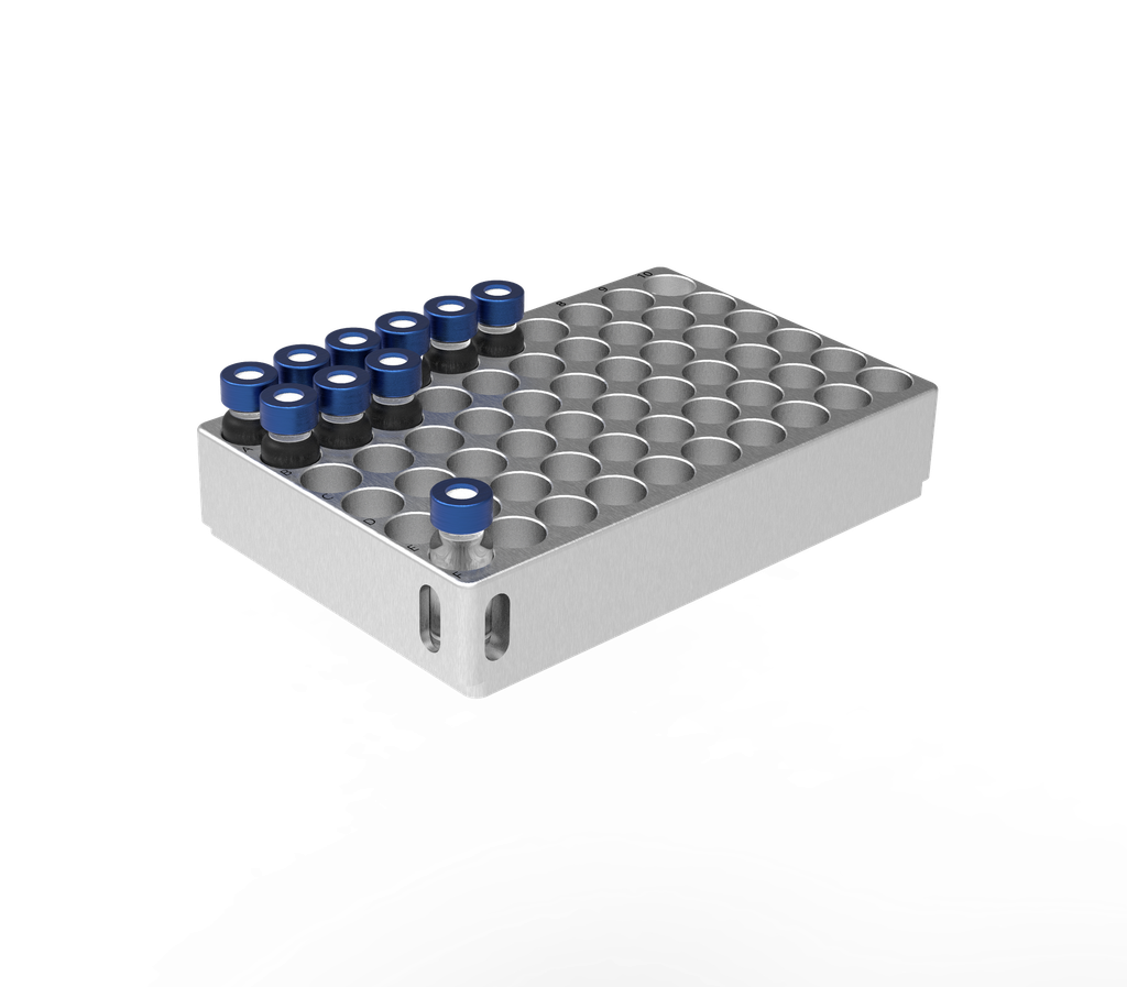 Probenständer 60 x 1.5 mL Vials für LH 8.1 Robotic Cooler oder Probenhalter