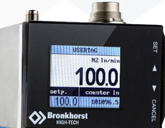 HI-TEC Bright für Mini CORI- Flow Massenduchflussmesser Digitalanzeige und Steuermodul für Messwert, Sollwert und Zählwert Modell B3