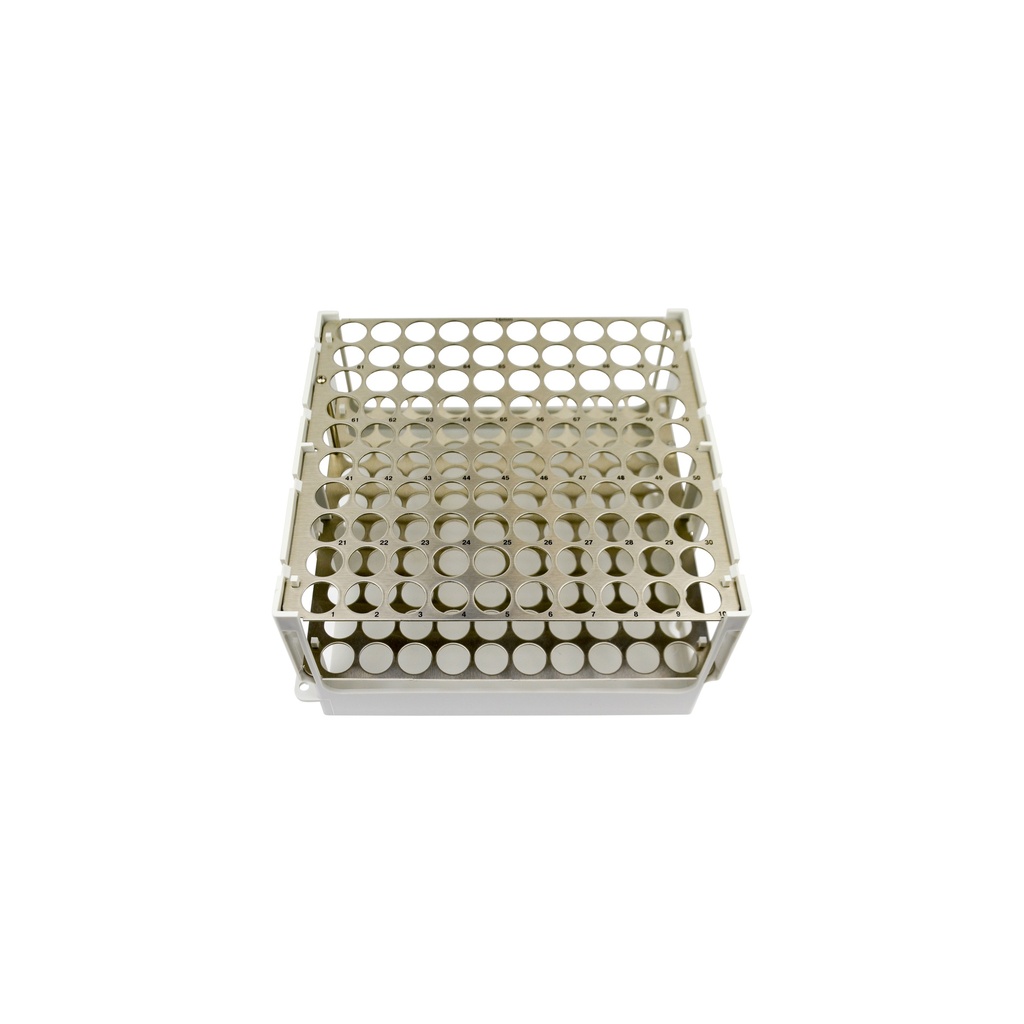 Rack for 100 vials 16 mm for fraction collector Foxy® R1/R2