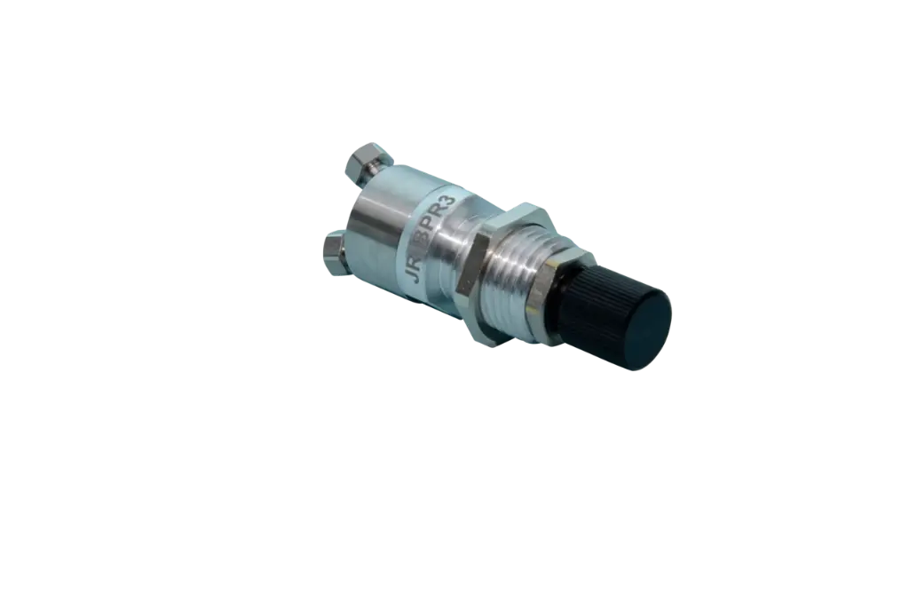 Back-pressure regulator, adjustable 90-300 bar