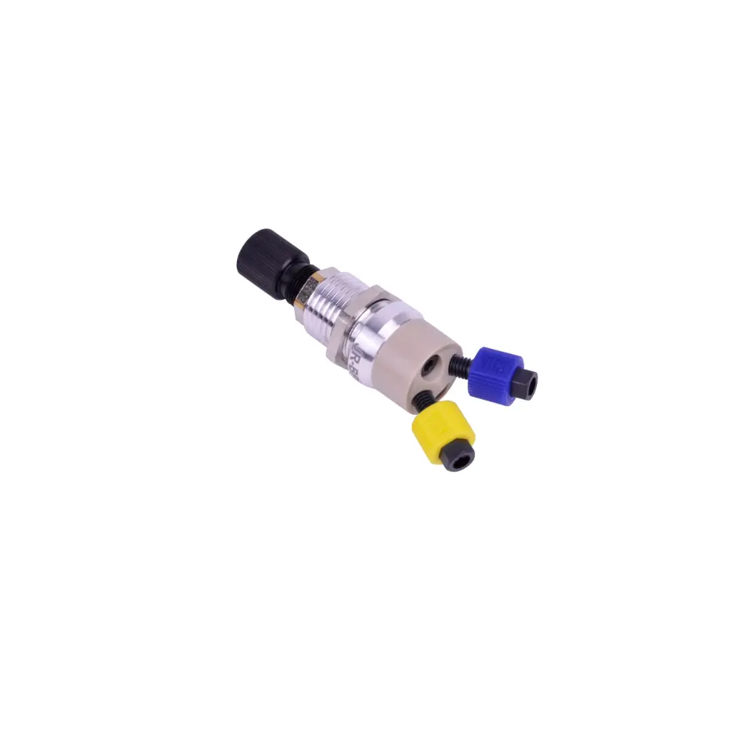 Back-pressure regulator, biocompatible, adjustable 1-20 bar