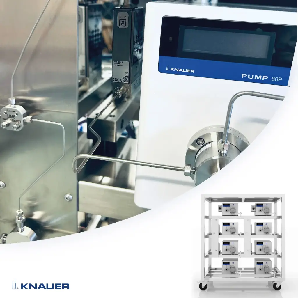 Capillary Set pressure sensor of pumps to flowmeters for IJM DuoCore NanoProducer