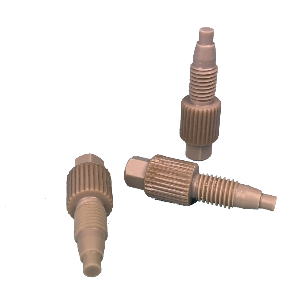 Blind fitting, PEEK, 1/8" (UNF 1/4-28), 1 pcs.