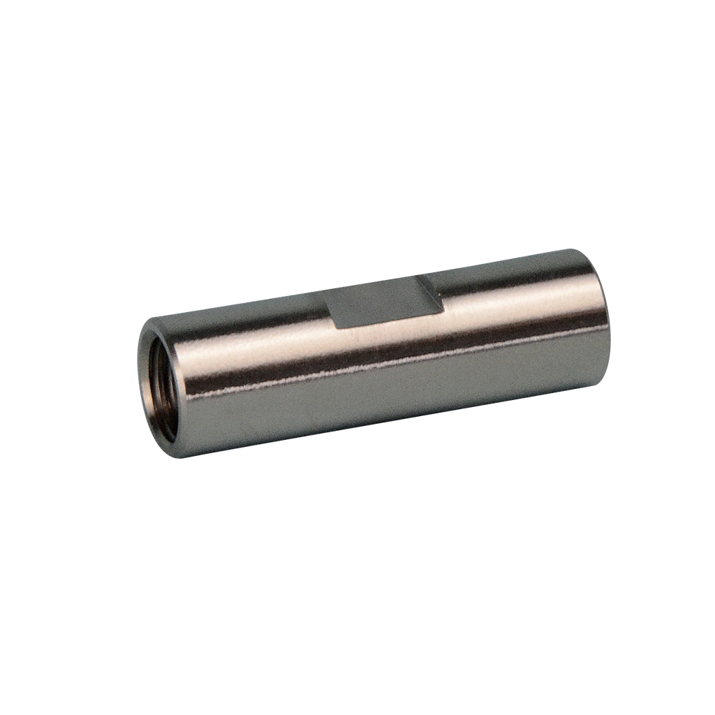 Coupling to connect 1/16"- 1/8" capillaries,SSt, 1/16" (UNF 10-32) to 1/8" (UNF 1/4-28), 1 pcs.