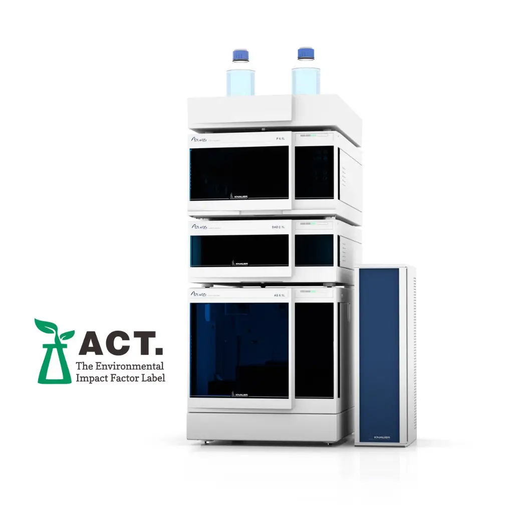 KNAUER AZURA HPLC 862 bar system with quaternary pump and DAD