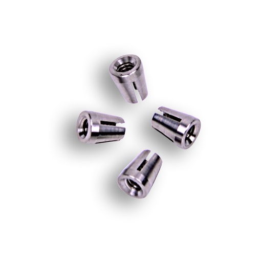 [A0484] 4 Split-grooved clamping rings for capillaries with 1/16" OD