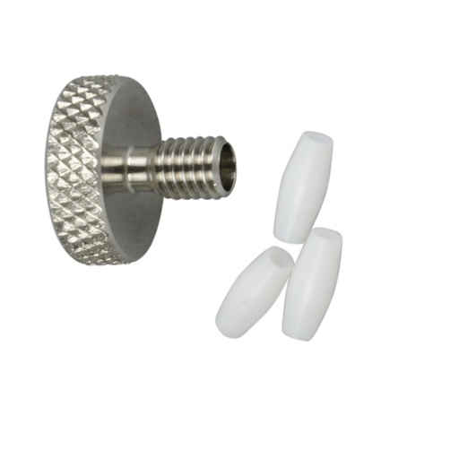 [A1020] DYNASEAL connection system for 1/16", 10 short bushings SSt, 10 Biconical sealing rings Polymer