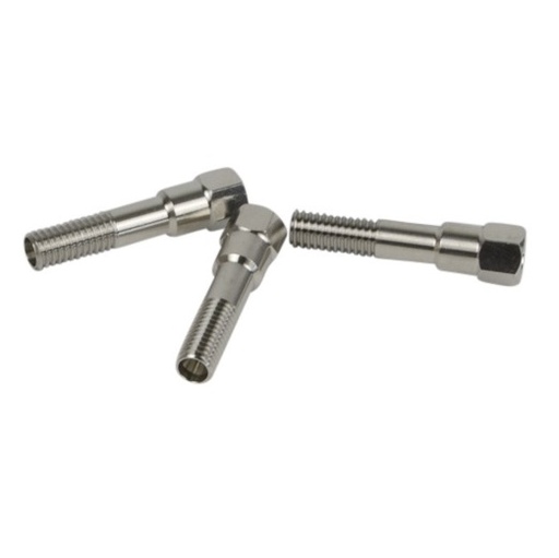 [A1203] DYNASEAL-Verbindungsystem für 1/16", 4 lange Verschraubun­ gen SSt, hexagonaler Kopf 1/4", ohne Dicht- und Klemmringe