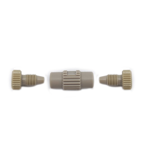 [A14071] Kupplung zur Verbindung von 2 Kapillaren mit 1/8" AD PEEK, 2 mm Bohrung, für präparative HPLC geeignet