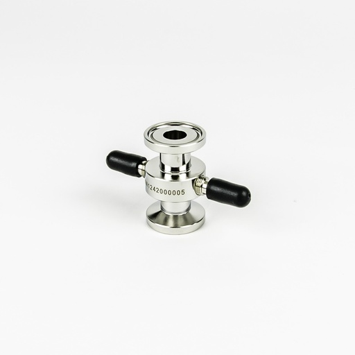 [A4154] UV Flusszelle, Präparativ, LWL, variable Pfadlänge, 0,5/1,25/2 mm, Edelstahl, 1/2" TriClamp, 80 bar, bis 10000 ml/min