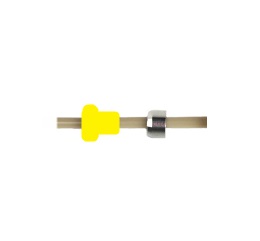 [A58292-1] 1 ferrule for 1/16", ETFE, 1/4-28 Flat-Bottom, with lock ring SSt, max. 93 bar