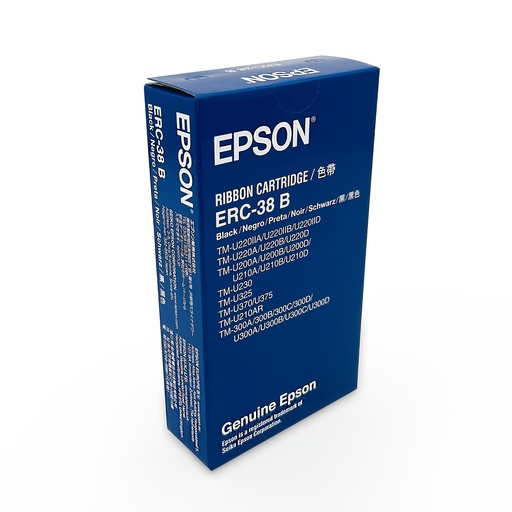 [A7014] Farbband schwarz für Bondrucker A3711 ERC-38 (B) Black Epson