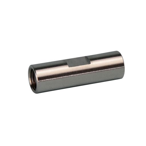 [A7218] Coupling for 1/8" capillaries, SSt, 1/8" (UNF 1/4-28) to 1/8" (UNF 1/4-28), 1 pcs.