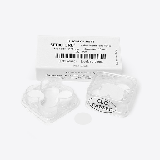 [A09101] Sepapure Membrane Disc Filter Nylon, 0.45 µm, 13 mm  100 pcs    