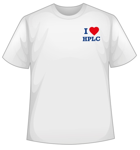 [VM0234-S] T-Shirt "I love HPLC" - Size S