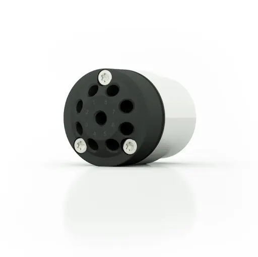 [AVU83AH] AZURA® V 4.1 Valve, 2Port MultiPos w/o drive,  patented Break-free rotor seal, 100 bar, 1/8" 1/4-28 UNF, 2.3 mm bore size, SSt-DLC/PEEK