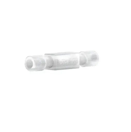 [A7240] Coupling for 1/8'' capillaries, ETFE, 1/8'' (UNF 1/4-28) to 1/8'' (UNF 1/4-28)